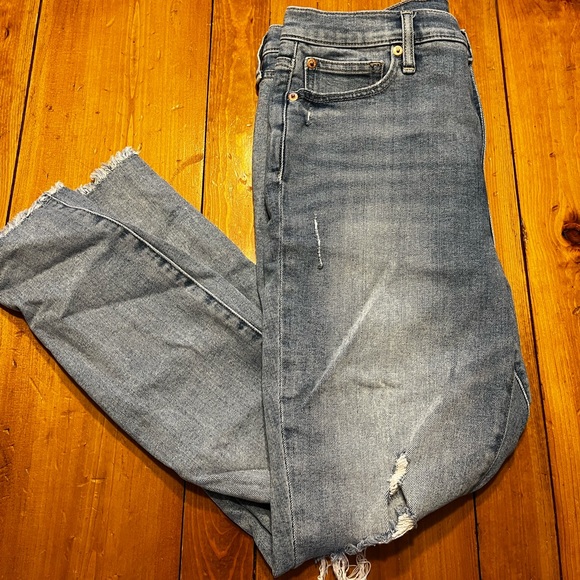 gap Denim - GAP Destroyed Raw Hem Skinny Jean